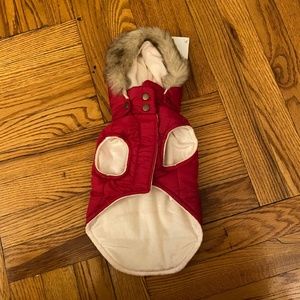 new with tag red doggy jacket